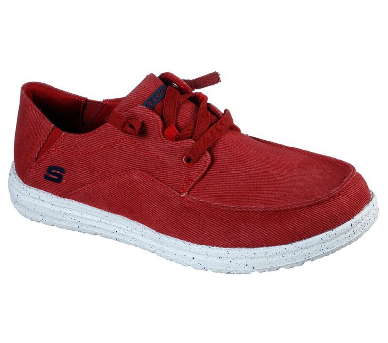 Skechers Melson - Volgo - Mens Slip On Shoes Red [AU-BO0138]